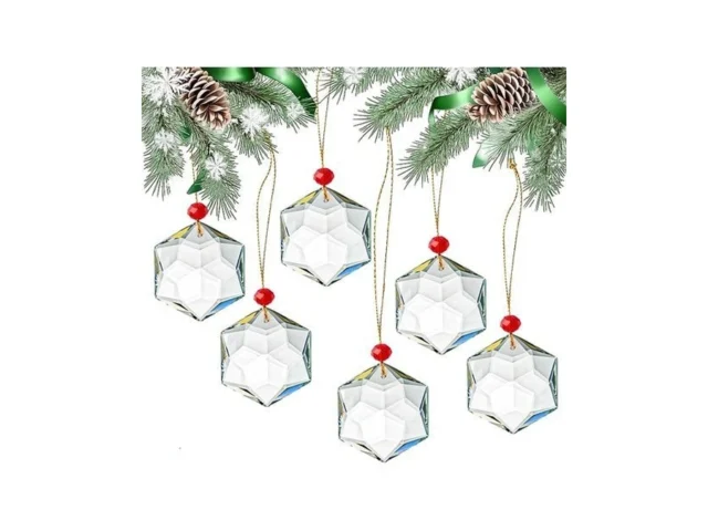 6 Pcs Crystal Snowflake Suncatcher For Window… Code