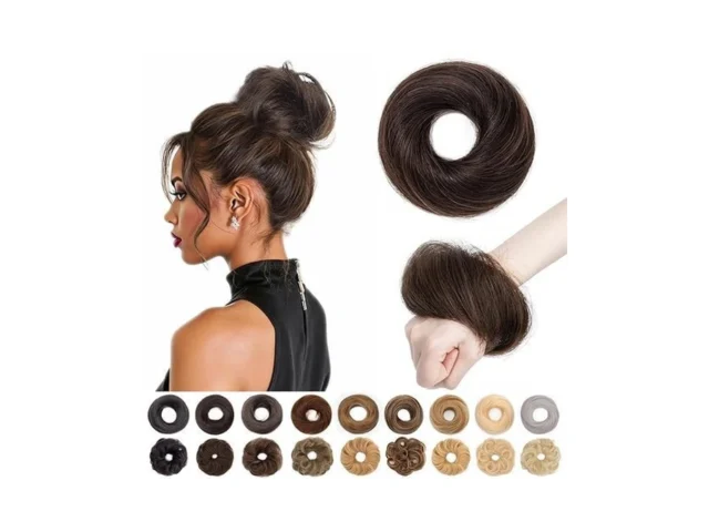 S-noilite Messy Bun Hairpiece Real Human Hair For… Coupon