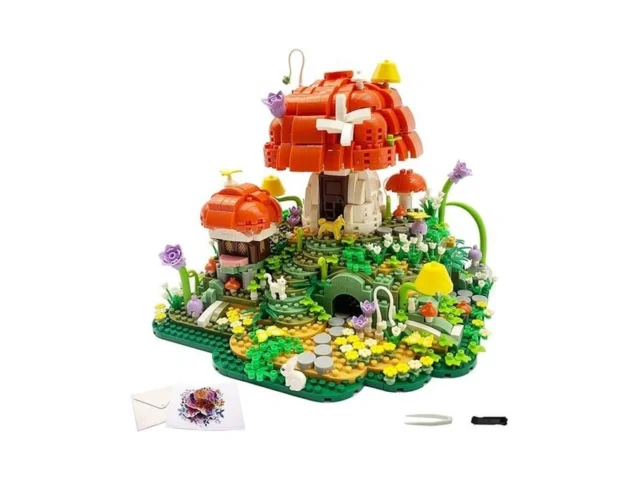 Ruuqruu Mushroom House Micro Building Blocks Set… Code