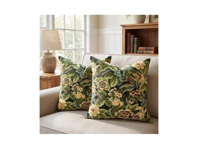 Eryogs Decorative Linen Throw Pillow Covers 18×18… Code