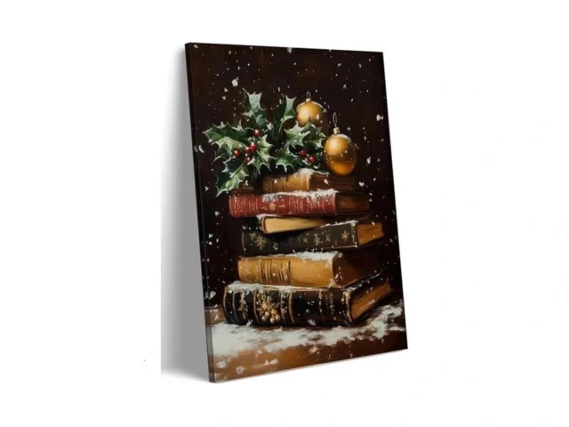 Oulores Vintage Christmas Wall Art Prints Rustic… Code