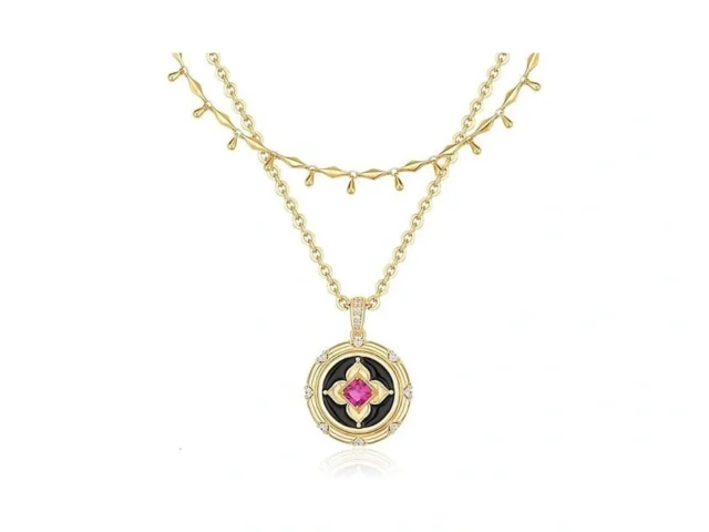 Valloey Rover Layered Necklaces For Women Dainty… Code