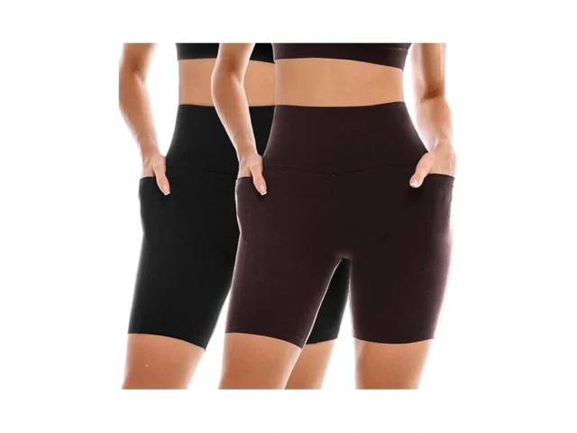 Ipletix 2 Pack Womens Biker Shorts With Pockets 6… Code