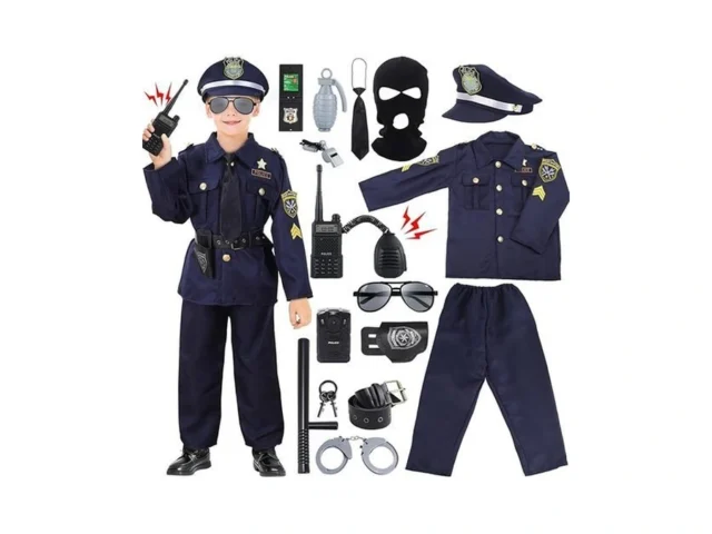 Skirfy 16pcs Police Officer Costume For Boys Police… Code
