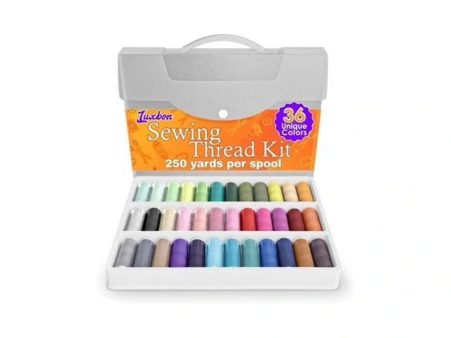 36 Bright Colors Sewing Thread Set – 250 Yards… Code