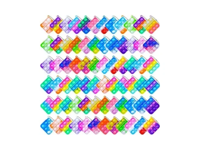 36 Pcs Kids Party Favors Pop Fidget Keychain Lt… Code