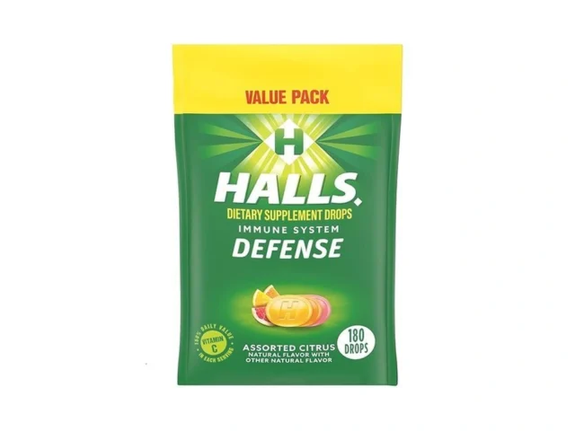Halls Defense Assorted Citrus Vitamin C Drops Value…