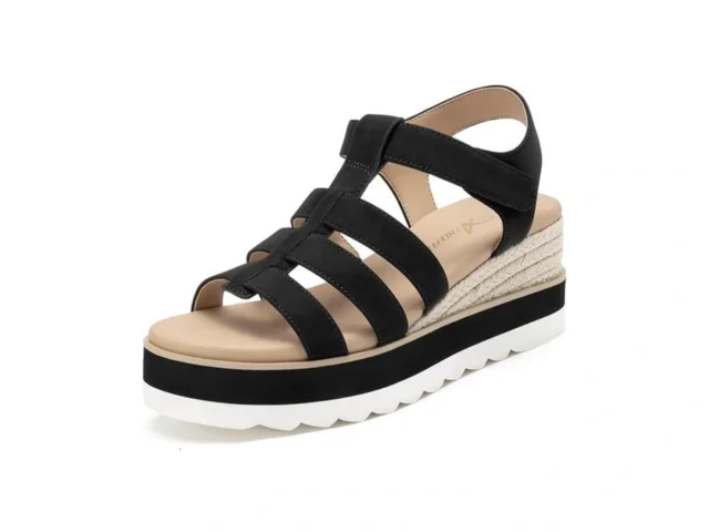 Athlefit Espadrille Low Wedge Sandals For Women… Code