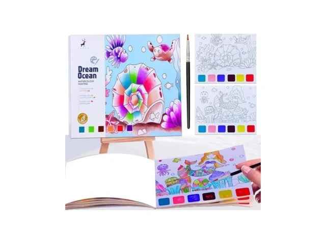 Junqiu Watercolor Coloring Books For Kids Ages 4-8… Code