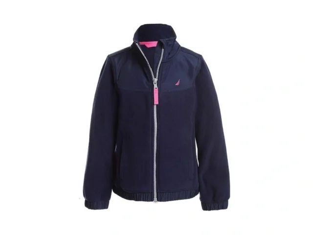 Nautica Girl S Full-zip Fleece Jacket Signature… Coupon