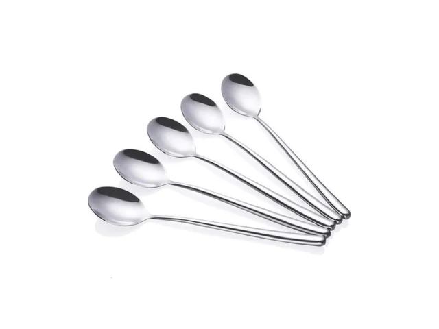 Korean Long Handled Soup Spoon Pack Of 5 Bar Spoons… Code
