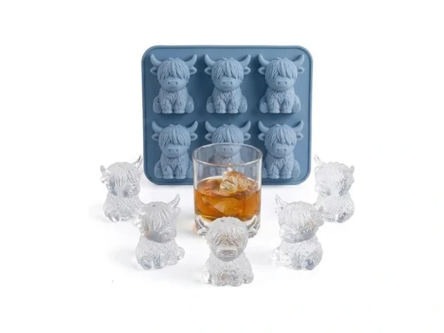 3d Highland Cow Ice Cube Mold Tray – Silicone Mini… Code