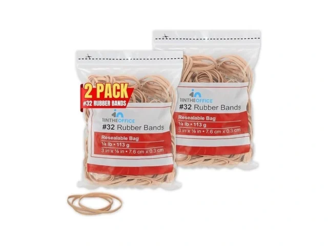 1intheoffice Rubber Bands Size 32 Beige 1 4 Lb Bag… Coupon