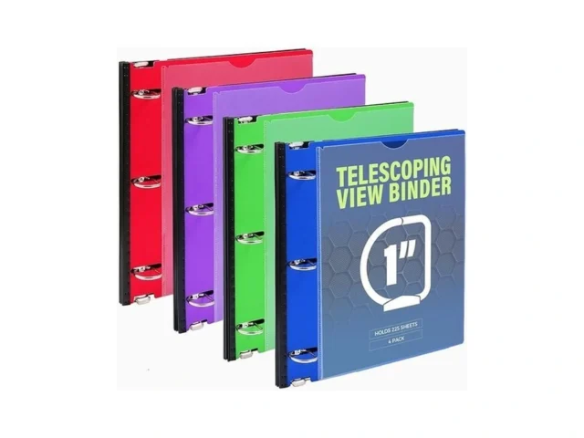 Wot I 1 Inch Telescoping 3 Ring Binder 4 Pack… Code