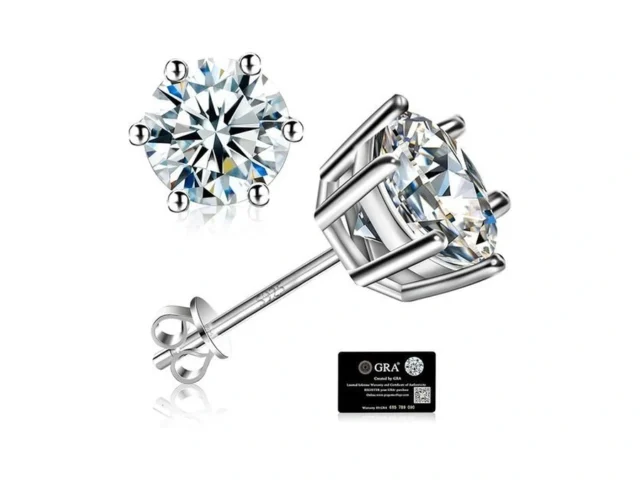 Senotsmeg Moissanite Stud Earrings For Women S925… Coupon