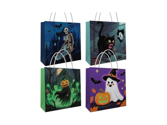 Giphtkom 16 Pcs Halloween Paper Gift Bags With… Coupon