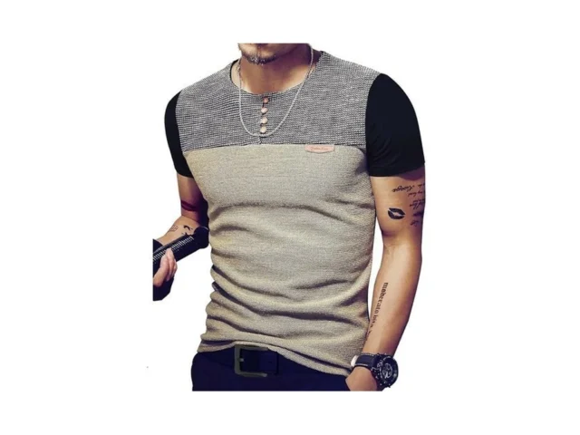Logeeyar Mens Slim Fitted Casual Short Sleeve… Code