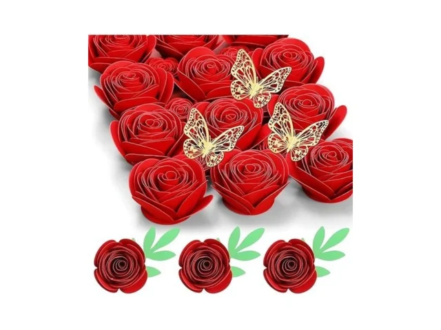 Mverse 3d Rolled Paper Flowers For Shadow Box… Code