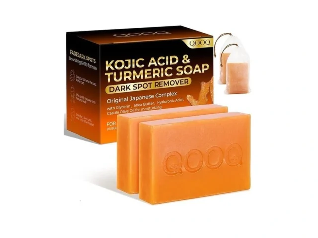 Qooq Turmeric Kojic Acid Soap For Dark Spots… Code