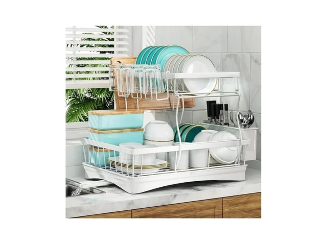 7 Code Large Dish Drying Rack 2-tier Dish Racks For… Code