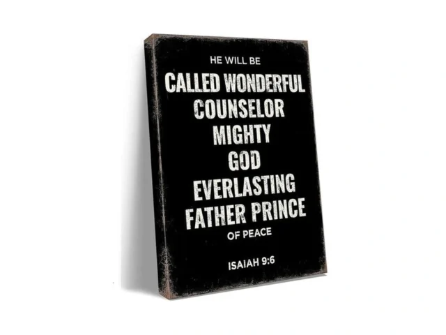 Isaiah 96 Bible Verse Scripture Canvas Wall Art… Code