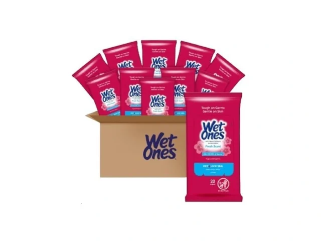 Wet Ones Antibacterial Hand Wipes Fresh Scent Wipes…