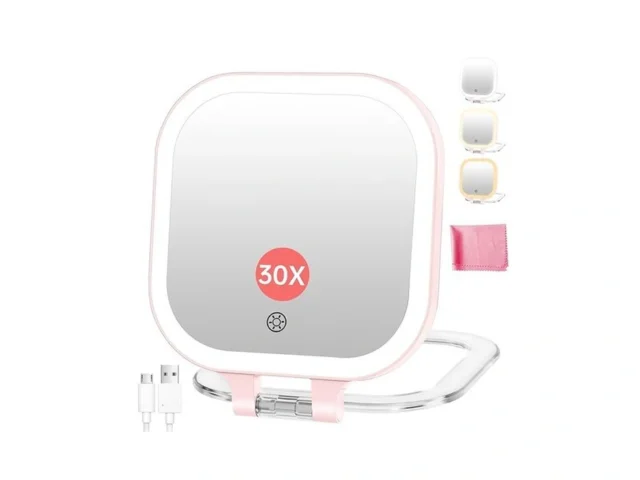 Fascinate Compact Travel Makeup Mirror With Lights… Code