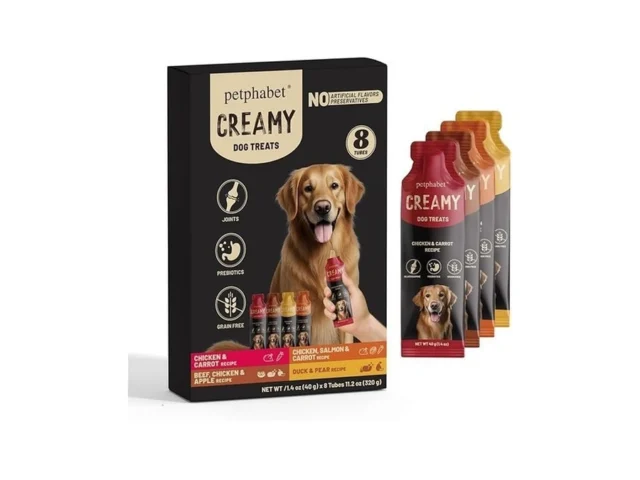 Petphabet Lickable Squeeze Treats For Dogs Creamy… Code