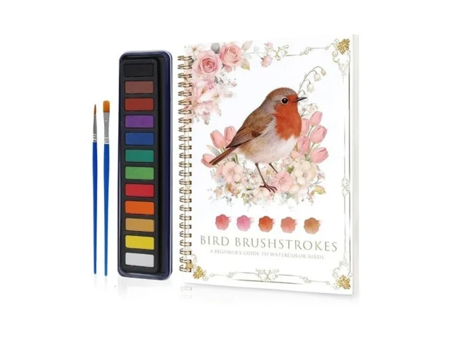 Nivlop Easy-learn Bird Watercolor Workbook 12… Code