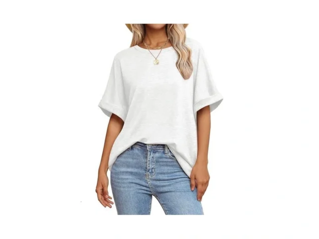 Gkbk Womens Oversized T Shirts Crew Neck Short… Code