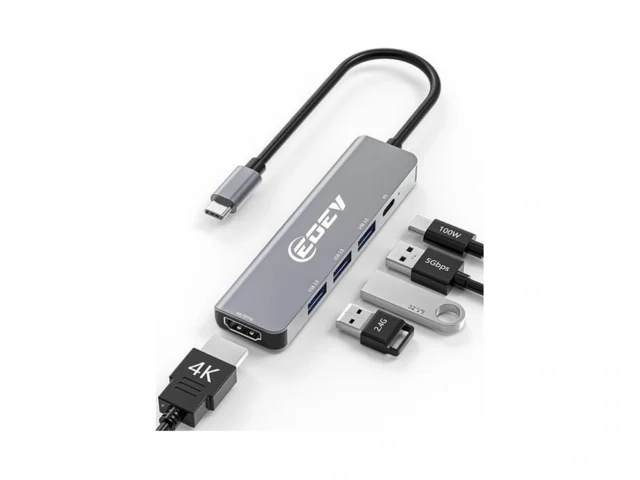 5 In 1 Usb C Hub Multi-port Adapter Usb A 3 0 5gbps… Code