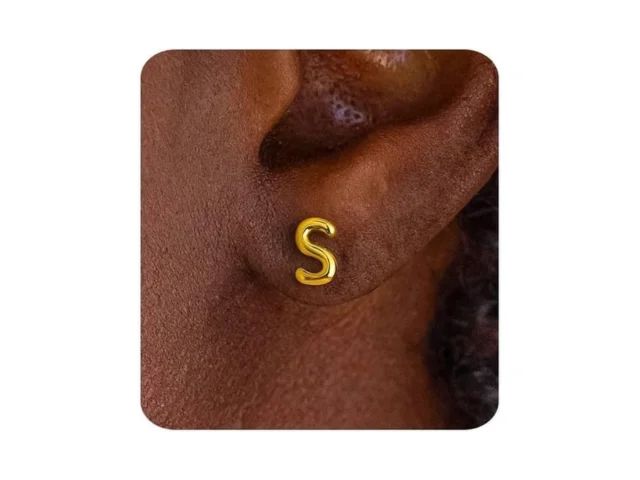 Mumreues Gold Earrings For Women Trendy 14k Gold… Code