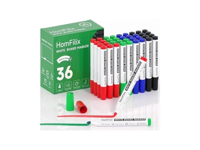 Homfilix White Board Markers Dry Erase 36 Pack Bulk… Code