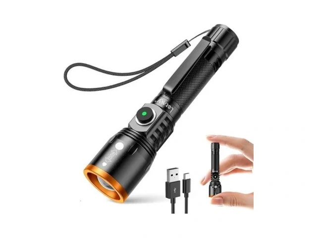 Letmy Small Rechargeable Flashlights Powerful… Code