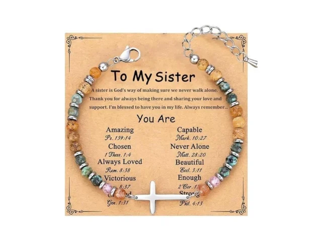 Ovificea Cross Bracelet For Women Christian Gifts… Code