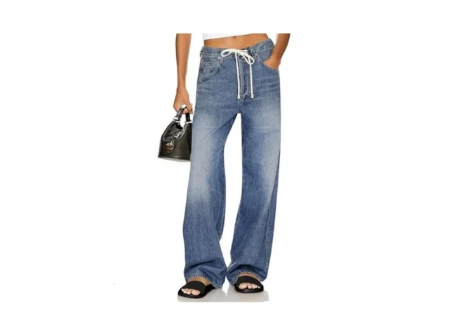 Cicy Bell Womens Wide Leg Jeans Drawstring High… Code