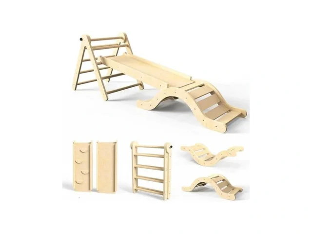 Doowroodni Pikler Triangle Set 7in1 Toddler… Code