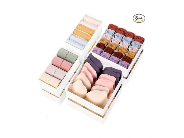 Criusia Underwear Sock Drawer Organizer Dividers 8… Code