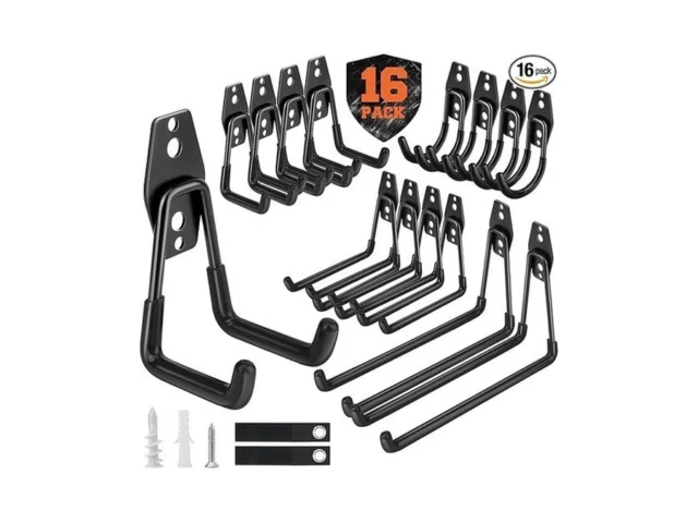 Nacial 16 Pack Garage Hooks Heavy Duty Utility… Code