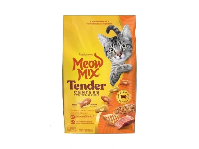 Meow Mix Tender Centers Dry Cat Food Salmon Chicken…