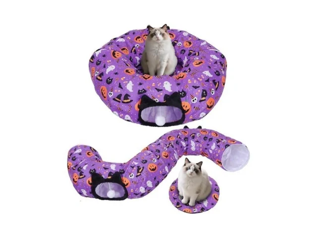 Tidjani Halloween Cat Tunnel Cat Tunnels For Indoor… Code