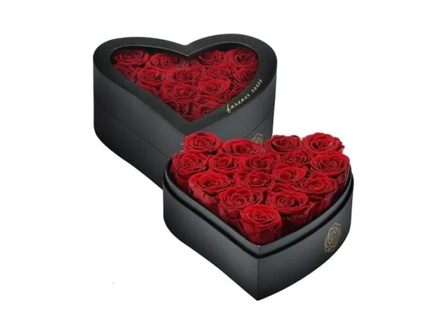 Herbmotg 16 Forever Real Roses In Heart-shaped Box… Coupon