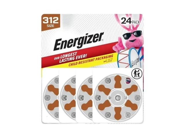 Energizer Hearing Aid Batteries Size 312 Brown Tab… Coupon