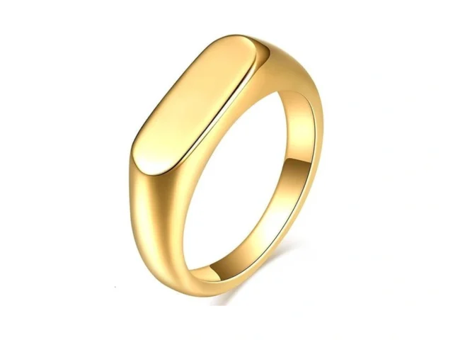 Myneney Stainless Steel Square Shape Signet Style… Coupon