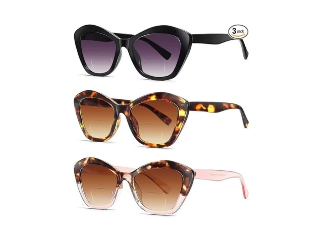 Ladeesse 3 Pack Bifocal Reading Sunglasses For… Code