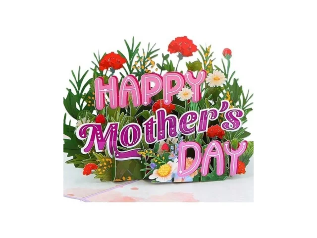 Facraft 3d Pop Up Mothers Day Card – Handmade Red… Code