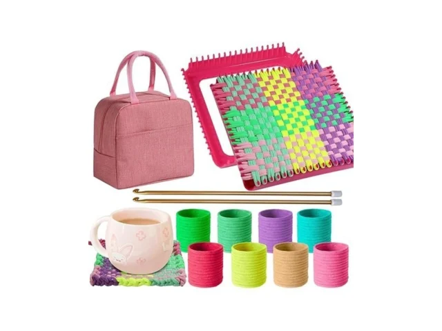 Huoszpk Weaving Loom Kit-includes 2 Pcs 7 Potholder…