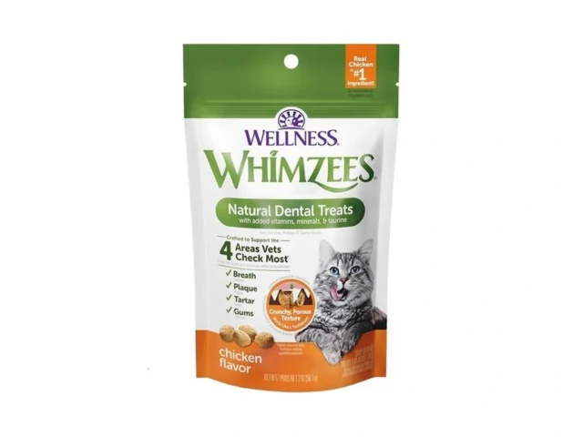 Wellness Whimzees Cat Dental Treats Freshens Breath…