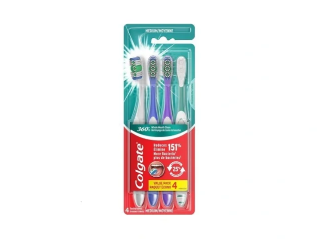 Colgate 360 Adult Toothbrush Medium 4 Count Coupon