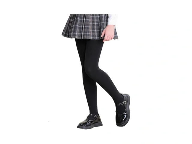 Dipug Black Tights For Girls Fleece Lined Tights… Code